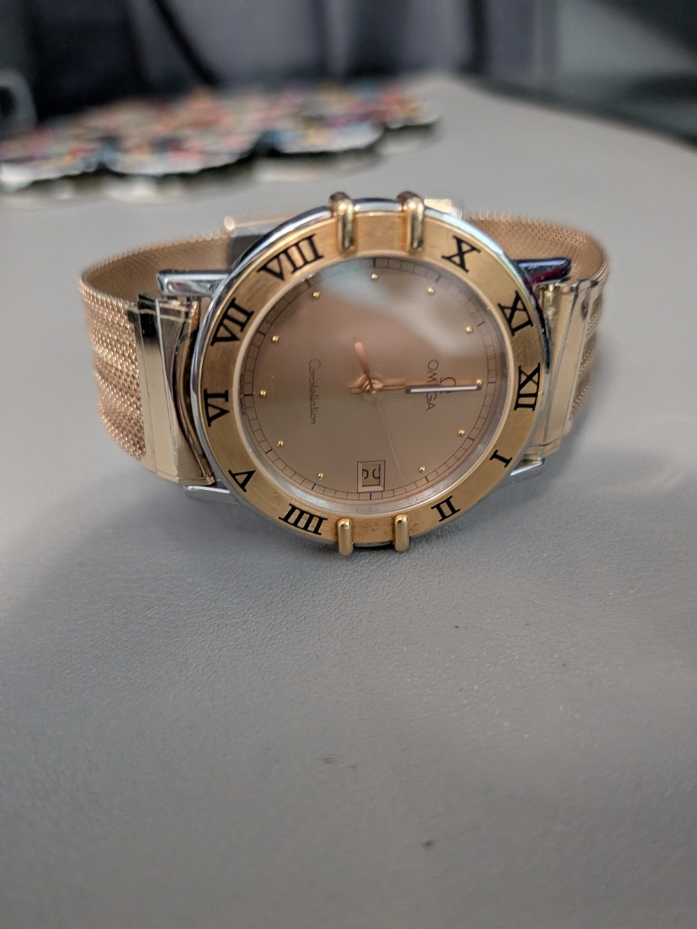 Omega Constellation Men's Two-Tone Gold Watch